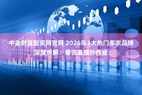 中金财富配资网官网 2026年3大热门车衣品牌深度拆解：看完直接抄作业